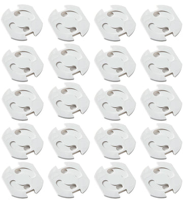 Jippies Stopcontactzekeringen - Draaibaar - 20 st. - Wit - Jippies - OneSize - Sloten