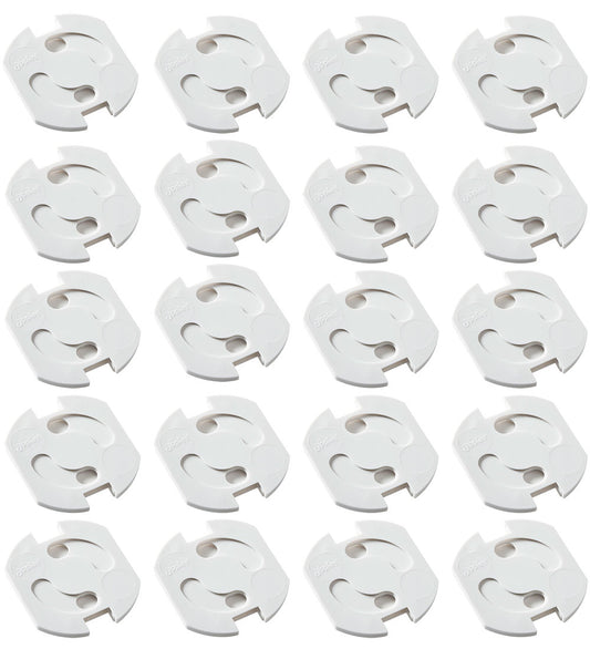 Jippies Stopcontactzekeringen - Draaibaar - 20 st. - Wit - Jippies - OneSize - Sloten