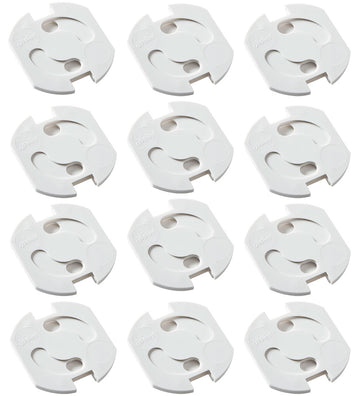 Jippies Stopcontactzekeringen - Draaibaar - 12 st. - Wit - Jippies - OneSize - Sloten