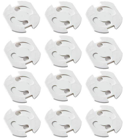 Jippies Stopcontactzekeringen - Draaibaar - 12 st. - Wit - Jippies - OneSize - Sloten