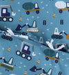 Nørgaard Madsens Beddengoed - Volwassenen - Blauw m. Werkmachine - Nørgaard Madsens - Volwassenen - Beddengoed - Volwassenen