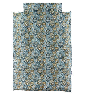 Nørgaard Madsens Beddengoed - Baby - Blauw m. Lbovenkant - Nørgaard Madsens - Baby - Beddengoed - Baby