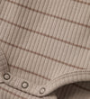 Lil' Atelier Romper l/s - Rib - NbmKail - Puur Kasjmier m. Strep - Lil Atelier - 62 - Rompers Lange Mouw
