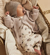 Lil' Atelier Romper l/s - Rib - NbfGavo - Tortelduif/Peony - Lil Atelier - 62 - Rompers Lange Mouw