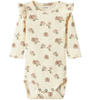 Lil' Atelier Romper l/s - Rib - NbfGavo - Tortelduif/Peony - Lil Atelier - 62 - Rompers Lange Mouw