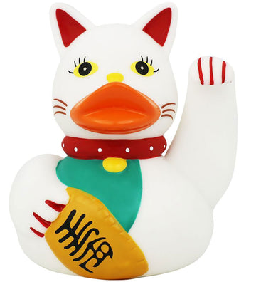 Rubber Eend - Zwaaiende kat - Badeand - OneSize - Badspeelgoed