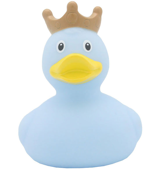 Rubber Eend - Lichtblauw Eend m. Kroon - Badeand - OneSize - Badspeelgoed