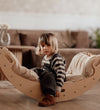 Hemmingsen Kids Luxe Matras - Fluweel - Luna - 140x60 cm - Beige - Hemmingsen Kids - OneSize - Matrassen