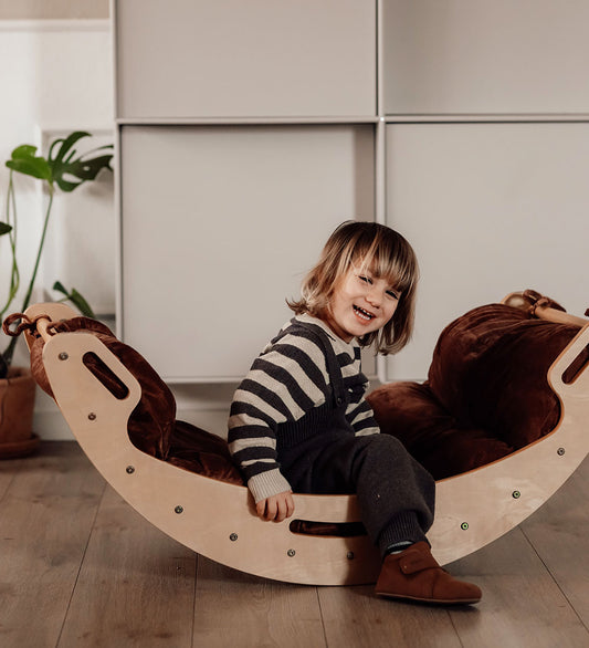 Hemmingsen Kids Luxe Matras - Fluweel - Luna - Bruin - Hemmingsen Kids - OneSize - Matrassen