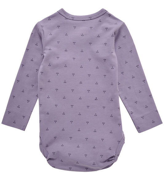 Hummel Romper l/s - hmlBeesy - Lavender Grijs - Hummel - 74 - Rompers Lange Mouw