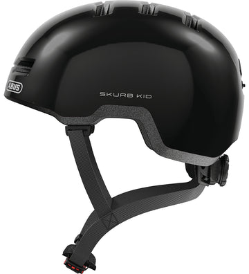 Abus Fietshelm - Skurb Kid - Glanzend Black - Abus - 50-54 cm - Fietshelmen