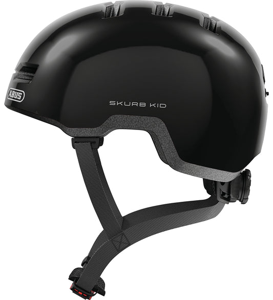 Abus Fietshelm - Skurb Kid - Glanzend Black - Abus - 50-54 cm - Fietshelmen