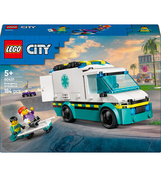 LEGO® City - Ambulance 60451 - 184 Onderdelen - LEGO® - OneSize - Blokken