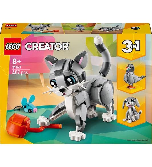 LEGO® Creator - Speelse kat 31163 - 3-in-1 - 407 Onderdelen - LEGO® - OneSize - Blokken