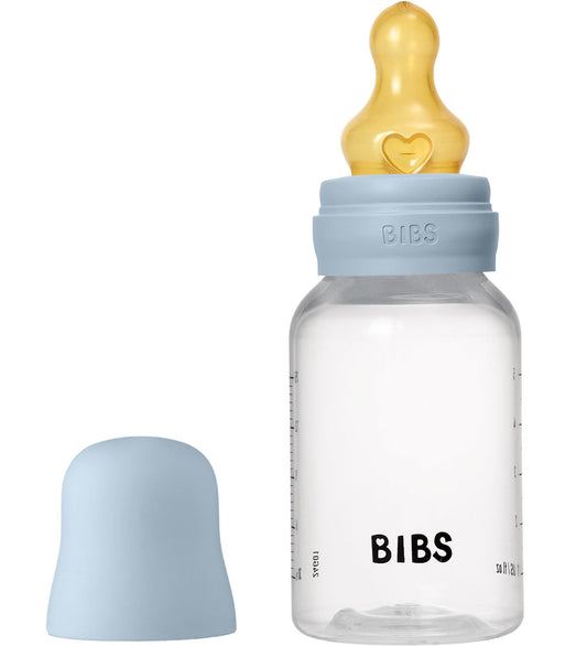 BIBS Babyflesje - 150 ml - PP/Natuurlijk Rubber - Baby Blue - BIBS - OneSize - Babyflesjes