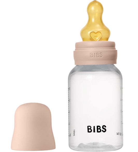 BIBS Babyflesje - 150 ml - PP/Natuurlijk Rubber - Blush - BIBS - OneSize - Babyflesjes