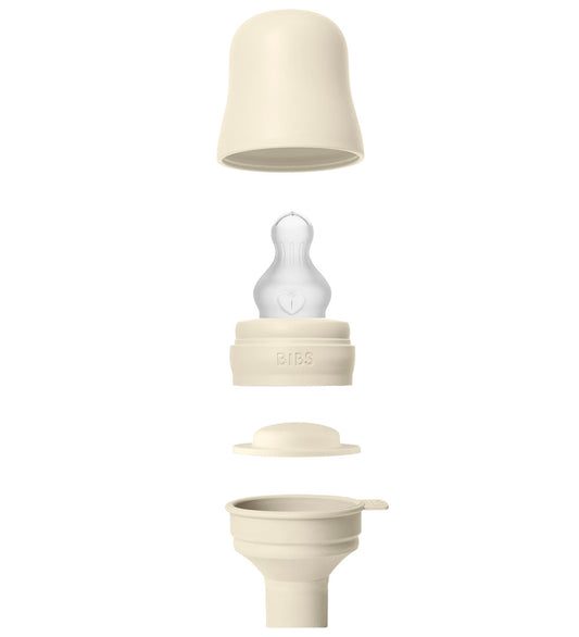 BIBS Babyflesje - 270 ml - PP/Silicone - Ivory - BIBS - OneSize - Babyflesjes