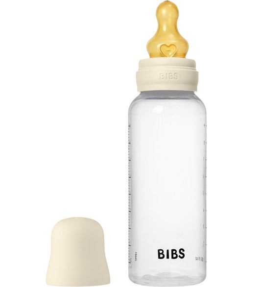 BIBS Babyflesje - 270 ml - PP/Natuurlijk Rubber - Ivory - BIBS - OneSize - Babyflesjes