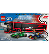 LEGO® City - F1® truck met RB20 en AMR24 F1® auto's 60445 - 1086 - LEGO® - OneSize - Blokken