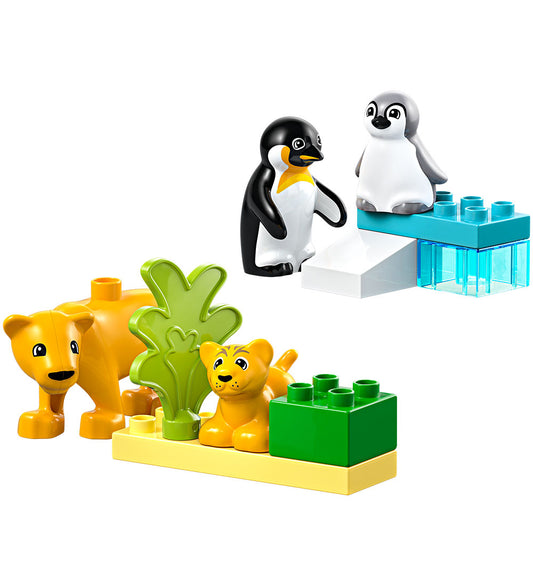 LEGO® DUPLO - Families van wilde dieren: pinguïns en leeuwen 104 - LEGO® - OneSize - Blokken