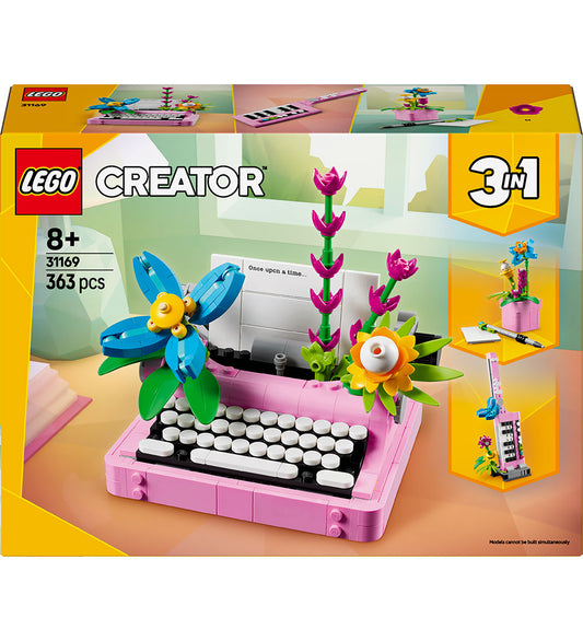 LEGO® Creator - Typemachine met bloemen 31169 - 3-in-1 - 363 De - LEGO® - OneSize - Blokken