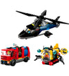 LEGO® City - Remix - Helikopter, brandweerauto en onderzeeër rem - LEGO® - OneSize - Blokken