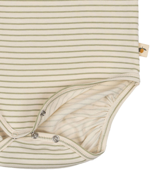 Konges Sløjd Romper l/s - Basic - Thee Stripe - Konges Sløjd - 1½ jaar (86) - Rompers Lange Mouw