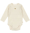 Konges Sløjd Romper l/s - Basic - Thee Stripe - Konges Sløjd - 1½ jaar (86) - Rompers Lange Mouw