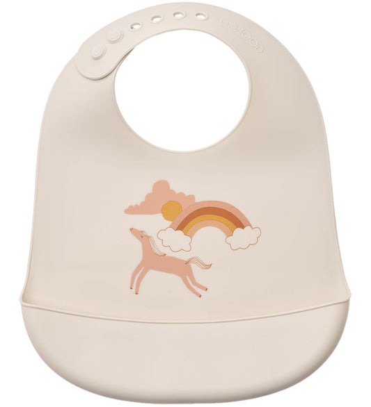 Liewood Slabbetjes - Silicone - 2-pack - Tilda - Dream/Ecru - Liewood - OneSize - Slabbetjes