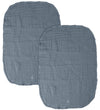 Sebra Verschoonmatje - 2-pack - Mousseline - Forest Lake Blue - Sebra - OneSize - Verschoonmatjes