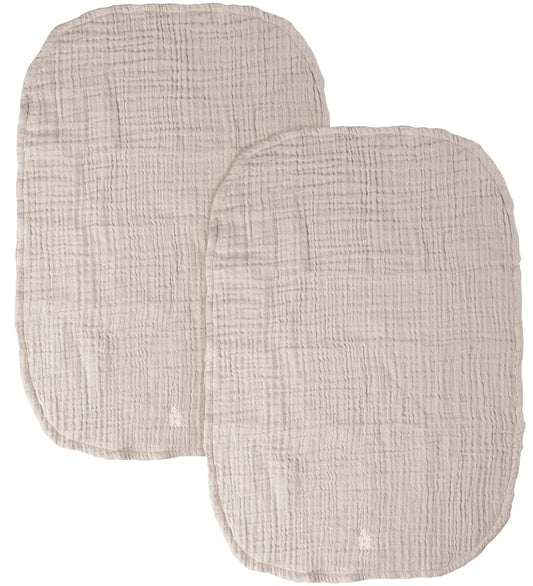 Sebra Verschoonmatje - 2-pack - Mousseline - Steiger Beige - Sebra - OneSize - Verschoonmatjes