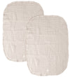 Sebra Verschoonmatje - 2-pack - Mousseline - Berkenbast Rose - Sebra - OneSize - Verschoonmatjes