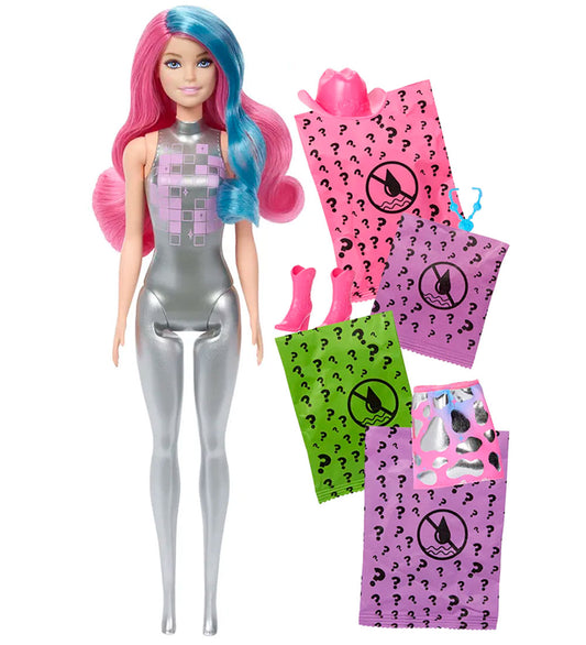 Barbie Pop - 30 cm - Kleur onthullende disco Star - Assorti - Barbie - OneSize - Poppen