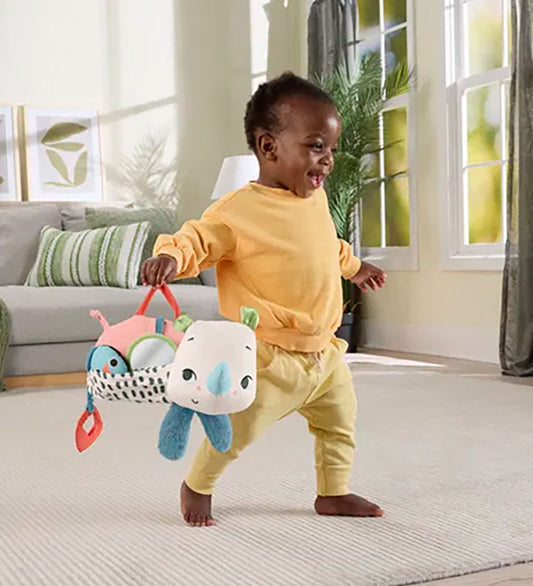 Fisher-Price Knuffel - Planeet Friends Buiktijd Neushoorn - Fisher-Price - OneSize - Knuffels