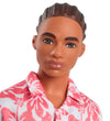 Barbie Pop - 30 cm - Fashionista Ken bedrukt overall - Barbie - OneSize - Poppen