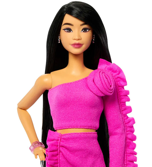 Barbie Pop - 30 cm - Deluxe Stijl Rose Aziatisch - Barbie - OneSize - Poppen