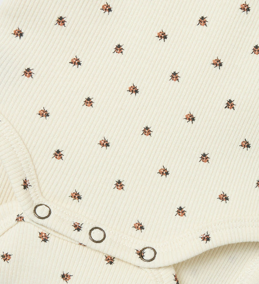 Lil Atelier Romper l/s - Ladybook - NbmLago - Turtledove - Lil Atelier - 1½ jaar (86) - Rompers Lange Mouw