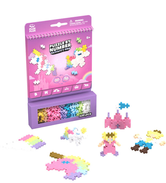 Plus-Plus Speelset - Puzzel Stad Nummer - 125 st. - Sprookje - Plus-Plus - OneSize - Blokken