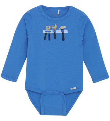 Minymo Romper l/s - Regatta m. Print - Minymo - 50 - Rompers Lange Mouw