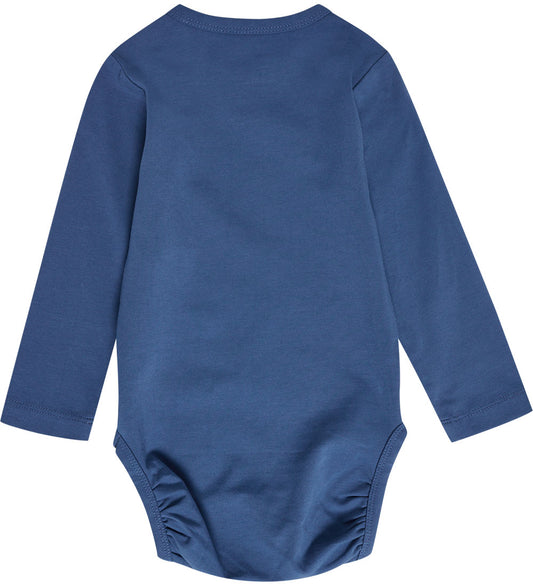 Hummel Romper l/s - hmlFlips - Waar Navy - Hummel - 2 jaar (92) - Rompers Lange Mouw