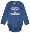 Hummel Romper l/s - hmlFlips - Waar Navy - Hummel - 2 jaar (92) - Rompers Lange Mouw