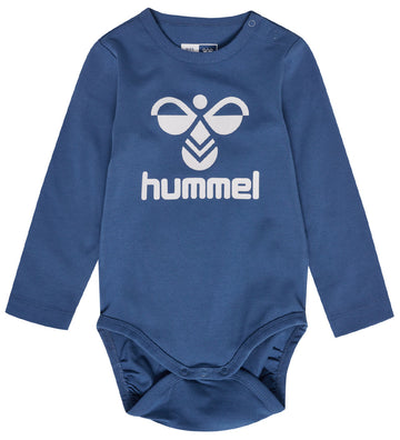 Hummel Romper l/s - hmlFlips - Waar Navy - Hummel - 2 jaar (92) - Rompers Lange Mouw