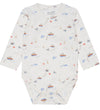 Hust and Claire Romper l/s - Billy - Ivory - Hust and Claire - 62 - Rompers Lange Mouw