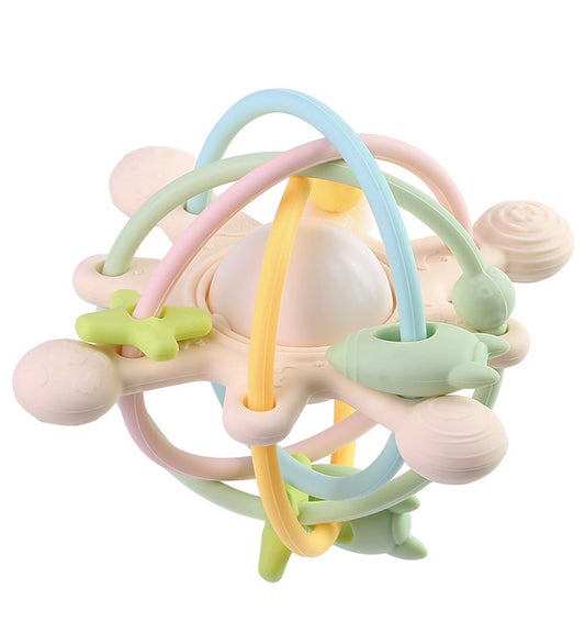 Tiny Tot Bijtspeelgoed m. Rammelaar - Pastel Mix - Tiny Tot - OneSize - Bijtringen