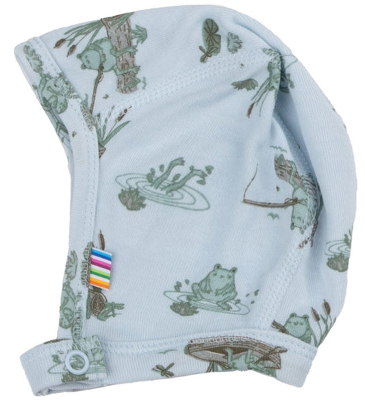 Joha Babymuts - Viscose/Bamboe - Lichtblauw m. Kikkers - Joha - 37 cm - Babymutsen