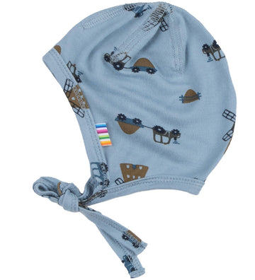 Joha Babymuts - Viscose/Bamboe - Blauwe m. Windturbines - Joha - 41 cm - Babymutsen