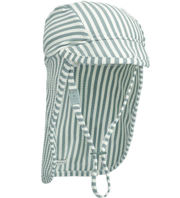 Liewood Zonnehoed - Cecilia - UV40+ - Stripe Pepermunt/Fris Wit - Liewood - 6-9 mnd - Zwemhoedjes