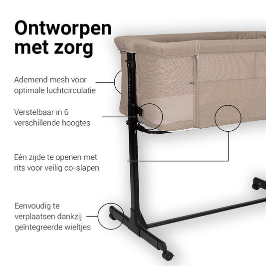 Co-Sleeper Novi Amy Air+ Sand Melange