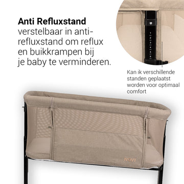 Co-Sleeper Novi Amy Air+ Sand Melange