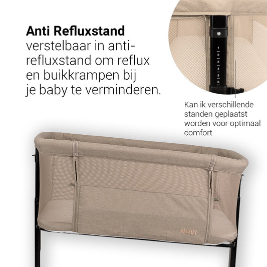 Co-Sleeper Novi Amy Air+ Sand Melange
